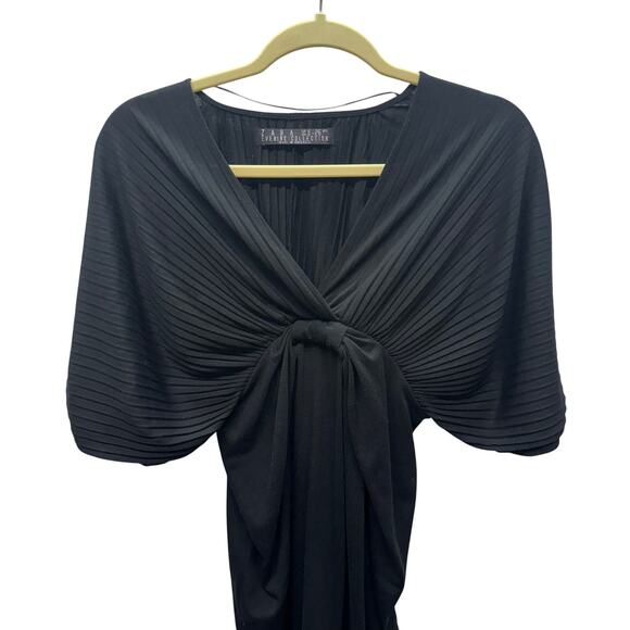 Zara Women Evening Collection‎ Small Black Mini Dress Y2K Kimono Short Sleeve - Picture 16 of 16